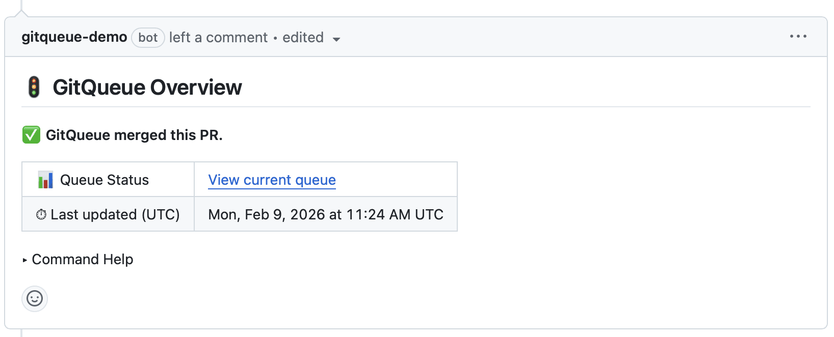 PR successfully merged