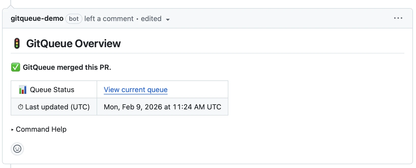 PR successfully merged